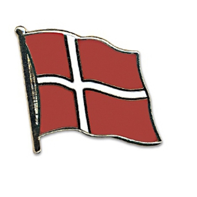 Supporters Pin broche speldje vlag Denemarken