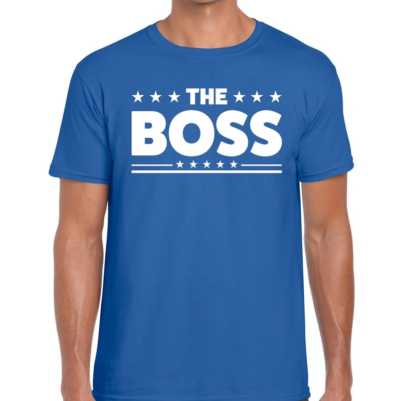 The Boss heren T-shirt blauw