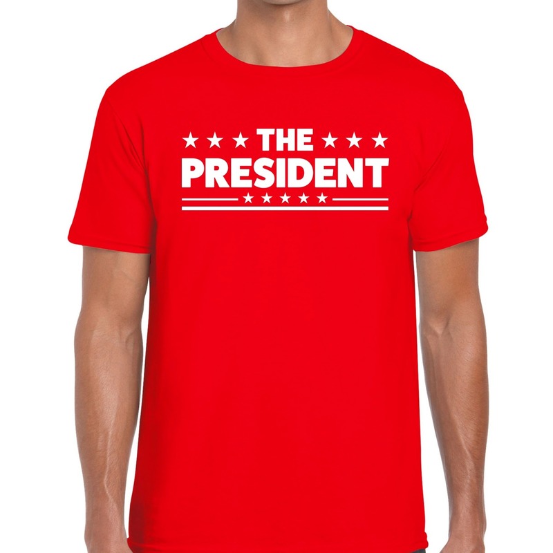 The President heren T-shirt rood