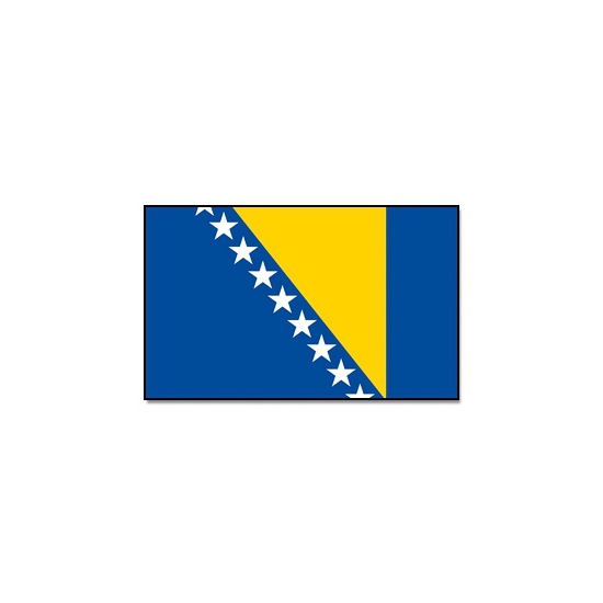 Vlag Bosnie en Herzegovina 90 x 150 cm feestartikelen