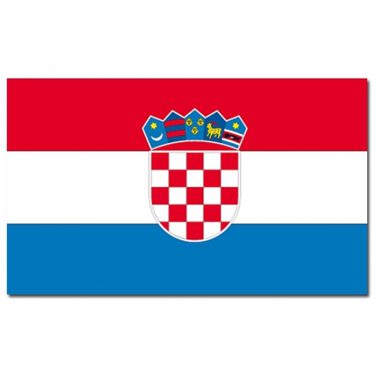 Vlag Kroatie 90 x 150 cm feestartikelen