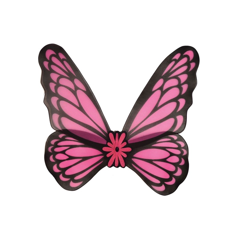 Vlinder verkleed vleugels roze volwassenen