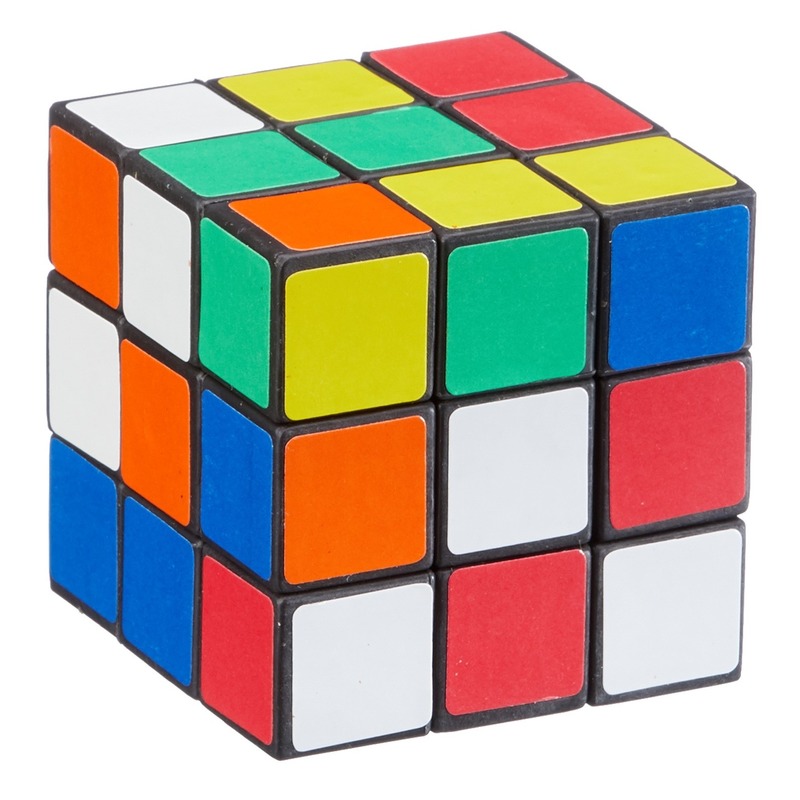 Voordelige kubus puzzels 6 cm