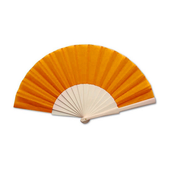 Voordelige oranje waaier 42 x 23 cm