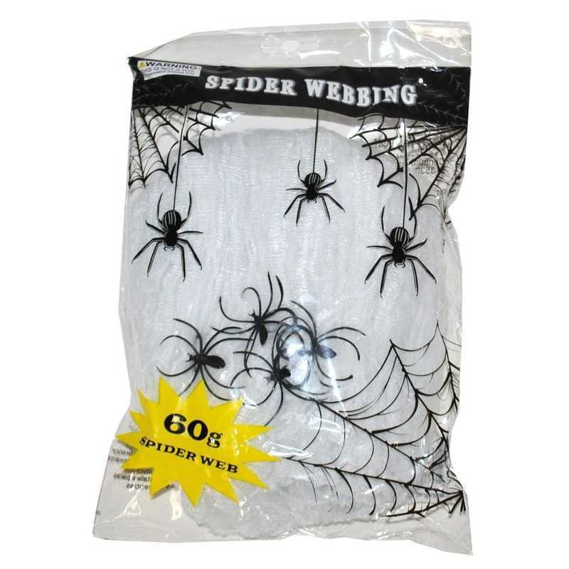 Wit spinnen web met spinnen