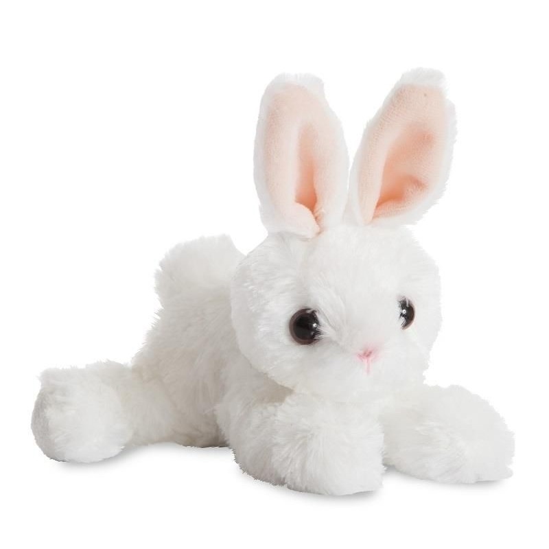 Witte konijnen speelgoed artikelen konijn knuffelbeest 20 cm