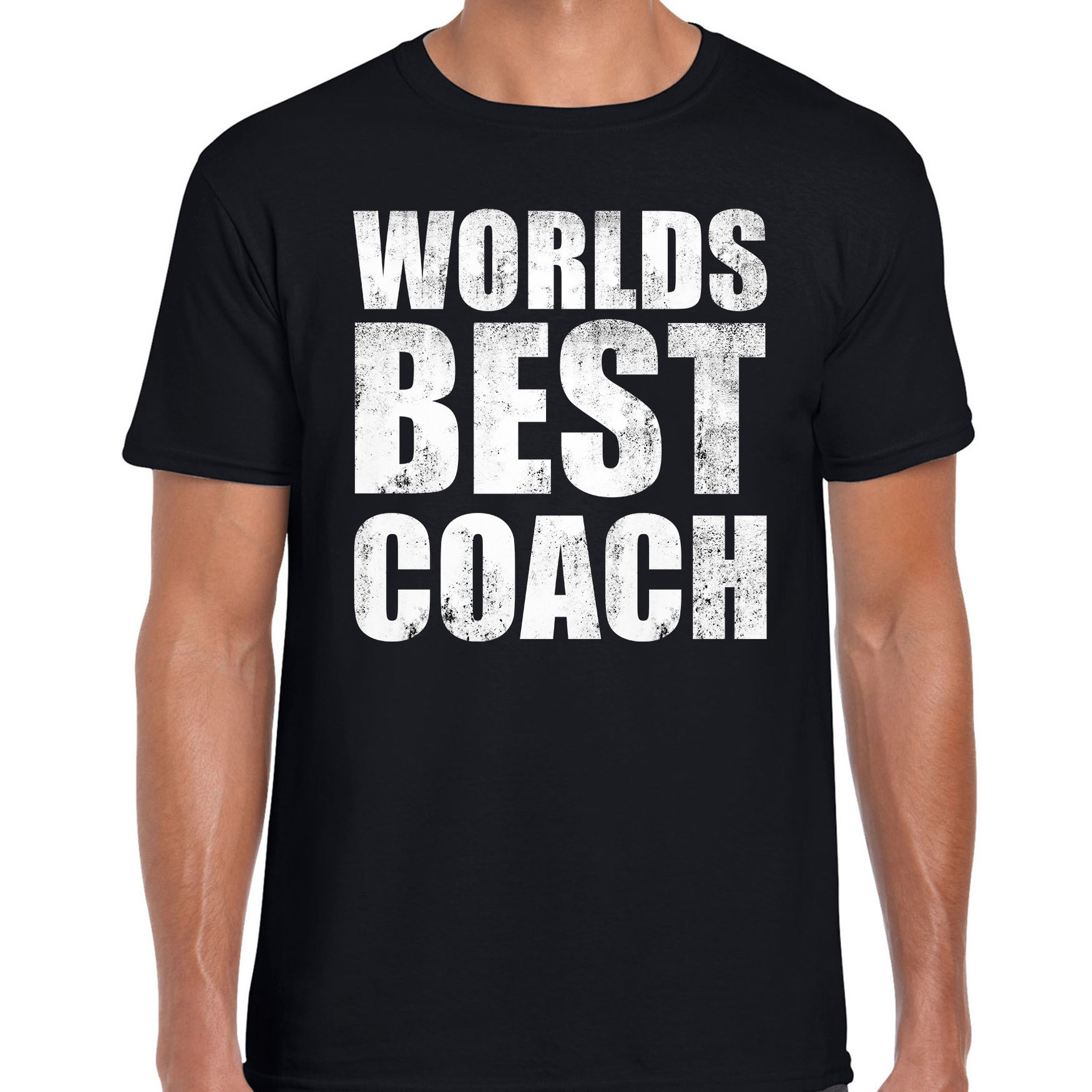 Worlds best coach-werelds beste coach cadeau t-shirt zwart heren