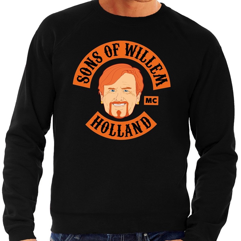 Zwart Sons of Willem sweater heren