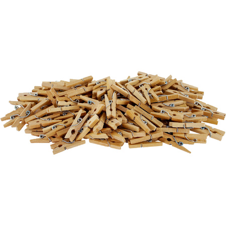 100x natural hobby wooden mini pegs 2.5 cm