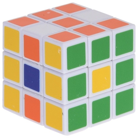 10x Magische kubus puzzel spelletjes 3,5 cm speelgoed