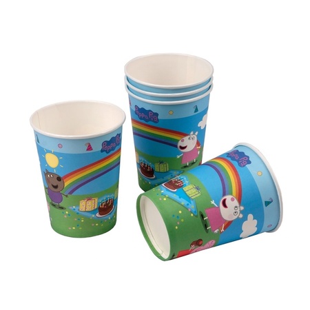 12x Peppa Pig party theme cups