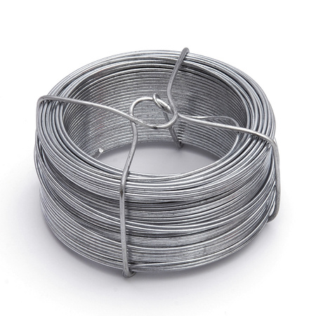 1x pieces of binding wire / binding wires galvanized steel 0,9 mm x 50 m