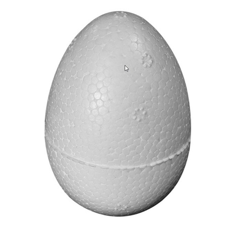 1x piece Styrofoam eggs 10 cm