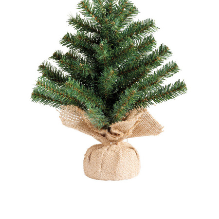 Mini christmas tree 35 cm - incl. christmas lights 300 cm - 40 warm white leds