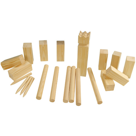 Kubb-game with 21 pieces