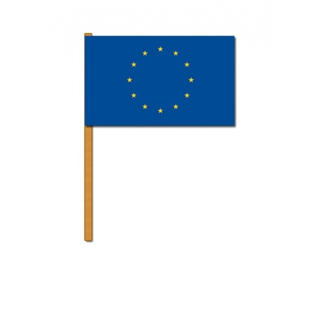 2x Zwaaivlaggetjes Europa