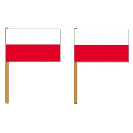 2x Luxe hand flags Poland