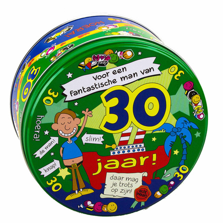 30 year candy box / stock box gift for 30th birthday for men