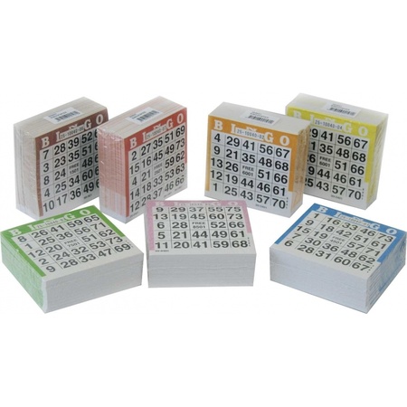 500x Bingo cards numbers 1-75