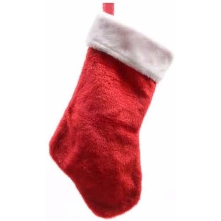 50x Christmas plush stockings 40 cm