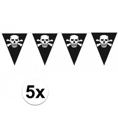 5x Pirates flaglines 10 meters