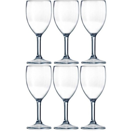 2x Unbreakable wine glasses 300 ml shatterproof outdoor