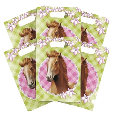 6x Horse theme party loot bags
