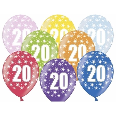 Partydeco 20 years birthday decorations set - Balloons and guirlandes