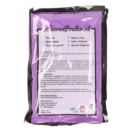 8x Purple Holi color powder