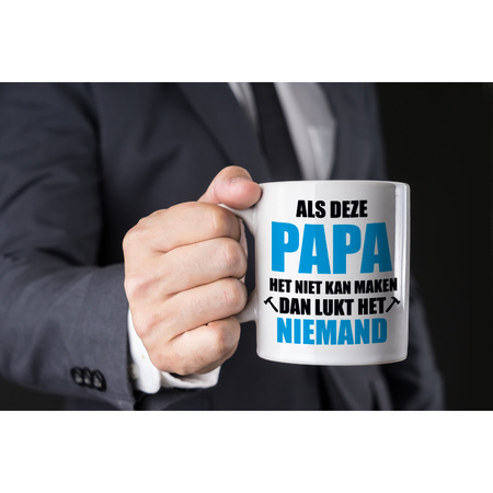 Als deze papa het niet kan maken coffee mug / tea cup 300 ml