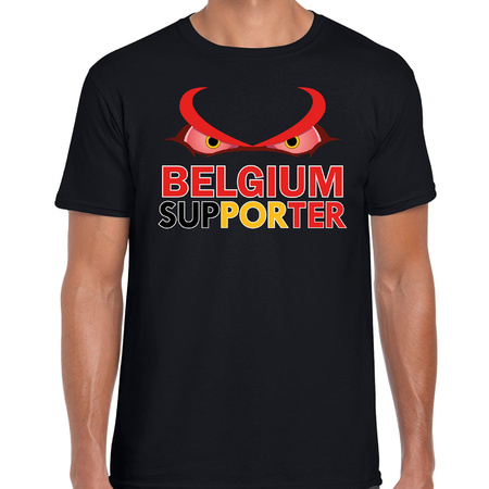 Belgium supporter shirt black for men