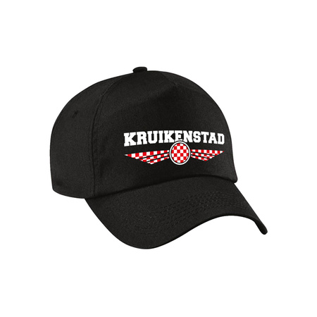 Carnaval Kruikenstad cap black for adults