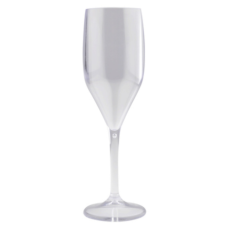 Champagne/prosecco flutes glazen transparant 150 ml van onbreekbaar kunststof