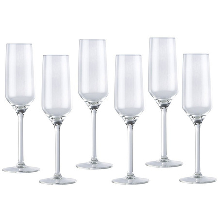 Champagneglas / glazen 12x stuks 22 centiliter