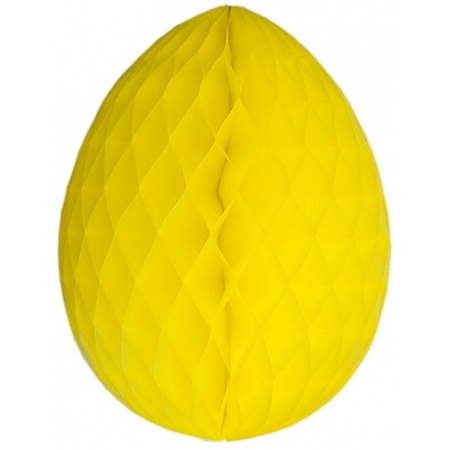 Deco easter egg yellow 10 cm
