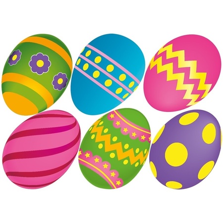 DIY 6 easter eggs decoration pakket