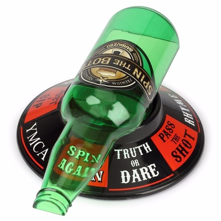 Spin the bottle drinking game