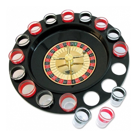 Drink Game shot roulette with after shots coasters