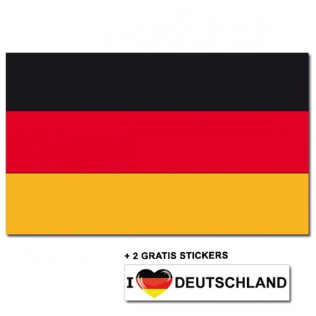 Flag Germany + 2 stickers
