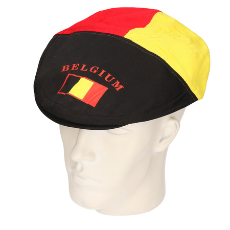Flat cap Belgium flag