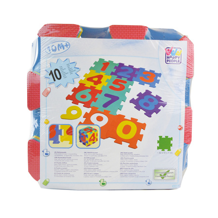 Foam puzzelmat/puzzeltegels/vloerpuzzel cijfers 0 t/m 9 educatief speelgoed