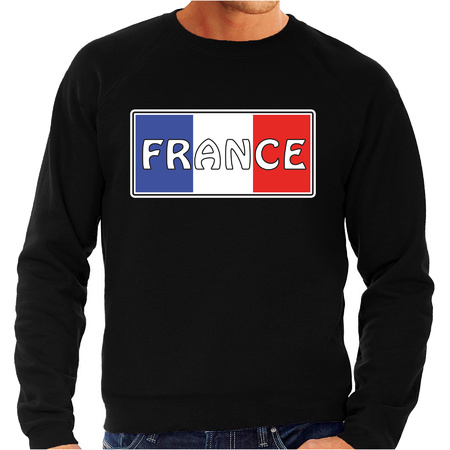 Frankrijk / France landen sweater zwart heren
