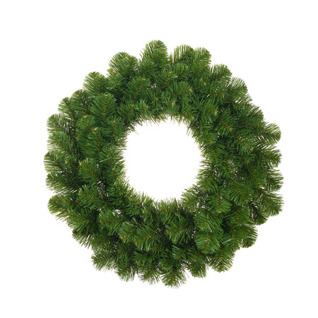 Christmas wreath 45 cm - green - with black hanger