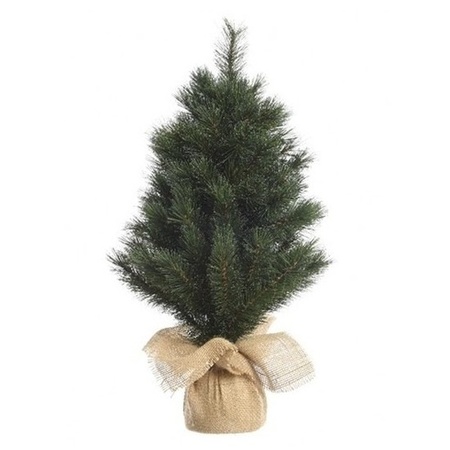 Mini christmas tree 45 cm - incl. christmas lights 300 cm - 40 warm white leds