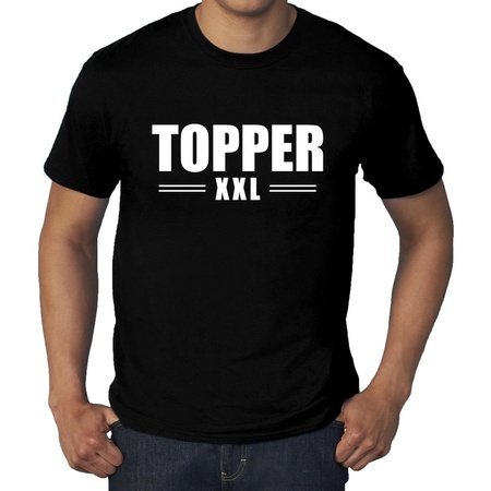 Grote maten Topper XXL t-shirt zwart heren