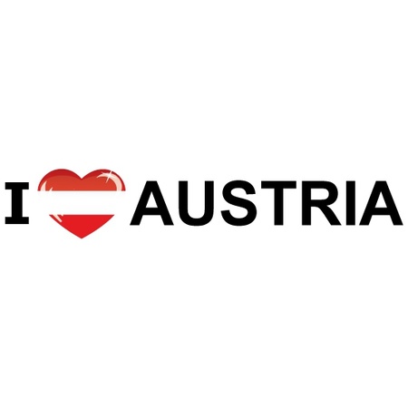 Landenvlag Oostenrijk + 2 gratis stickers