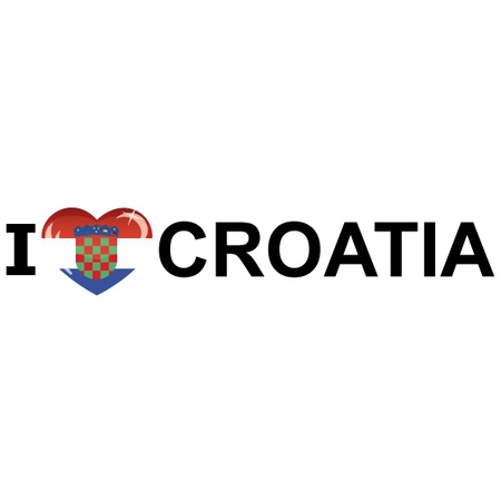 Landenvlag Kroatie + 2 gratis stickers