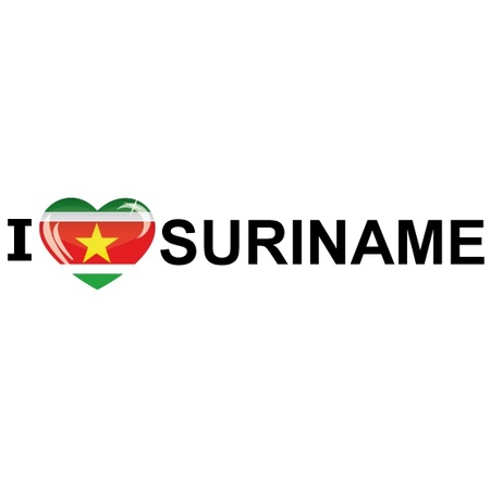 Landenvlag Suriname + 2 gratis stickers