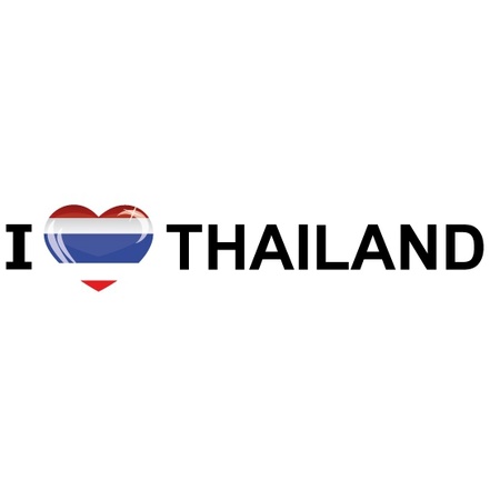 Landenvlag Thailand + 2 gratis stickers