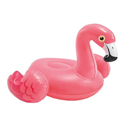 2x Opblaas dieren eend/flamingo